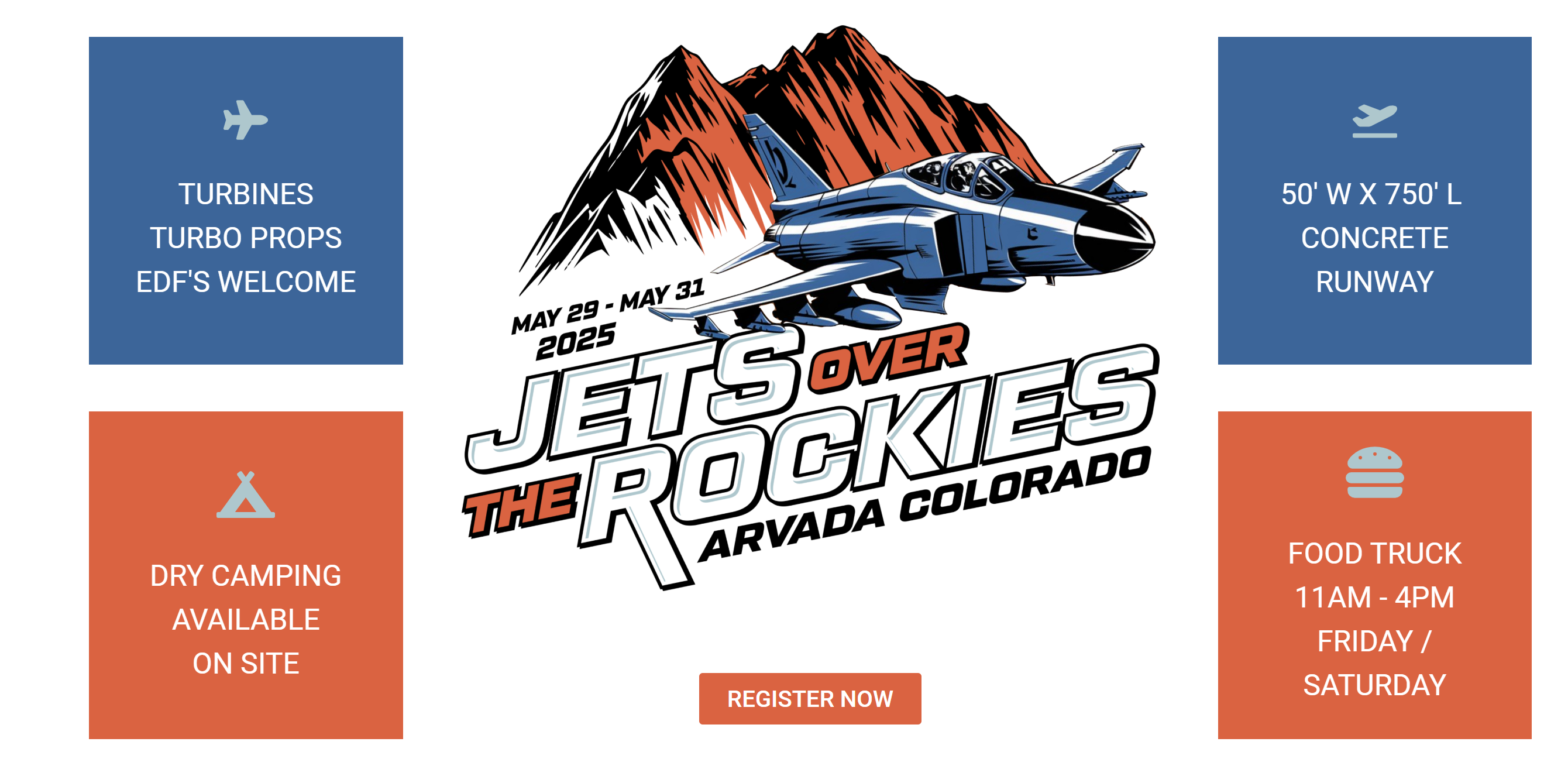 Jets over the rockies website featured image
